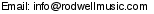 This artist's e-mail address is hidden inside a graphic to protect them from spam.  To send Tommy Rodwell an e-mail, please type the address directly in to your E-mail software. If you are unable to read the graphic for any reason, please contact us at admin@crossrhythms.co.uk and we will supply you with the addresses you require.